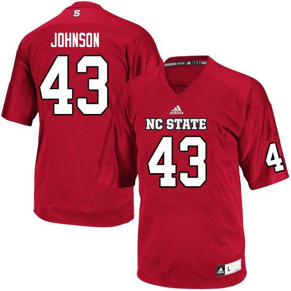 Men #43 Colby Johnson NC State Wolfpack College Football Jerseys Sale-Red